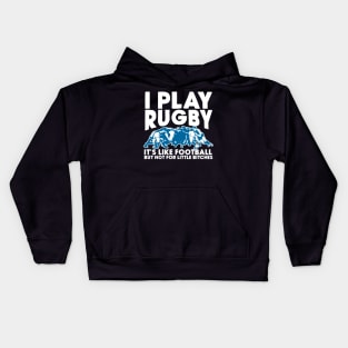 I Play Rugby Kids Hoodie